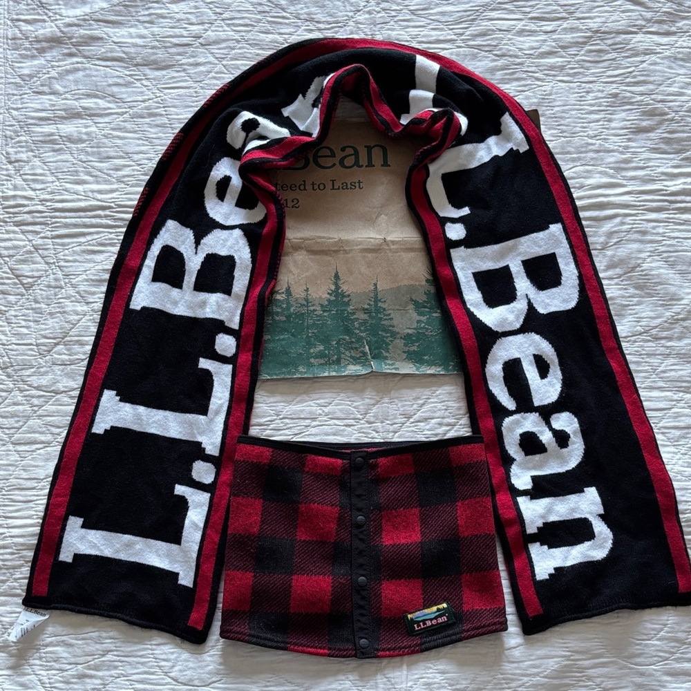 LL Bean Scarf Set